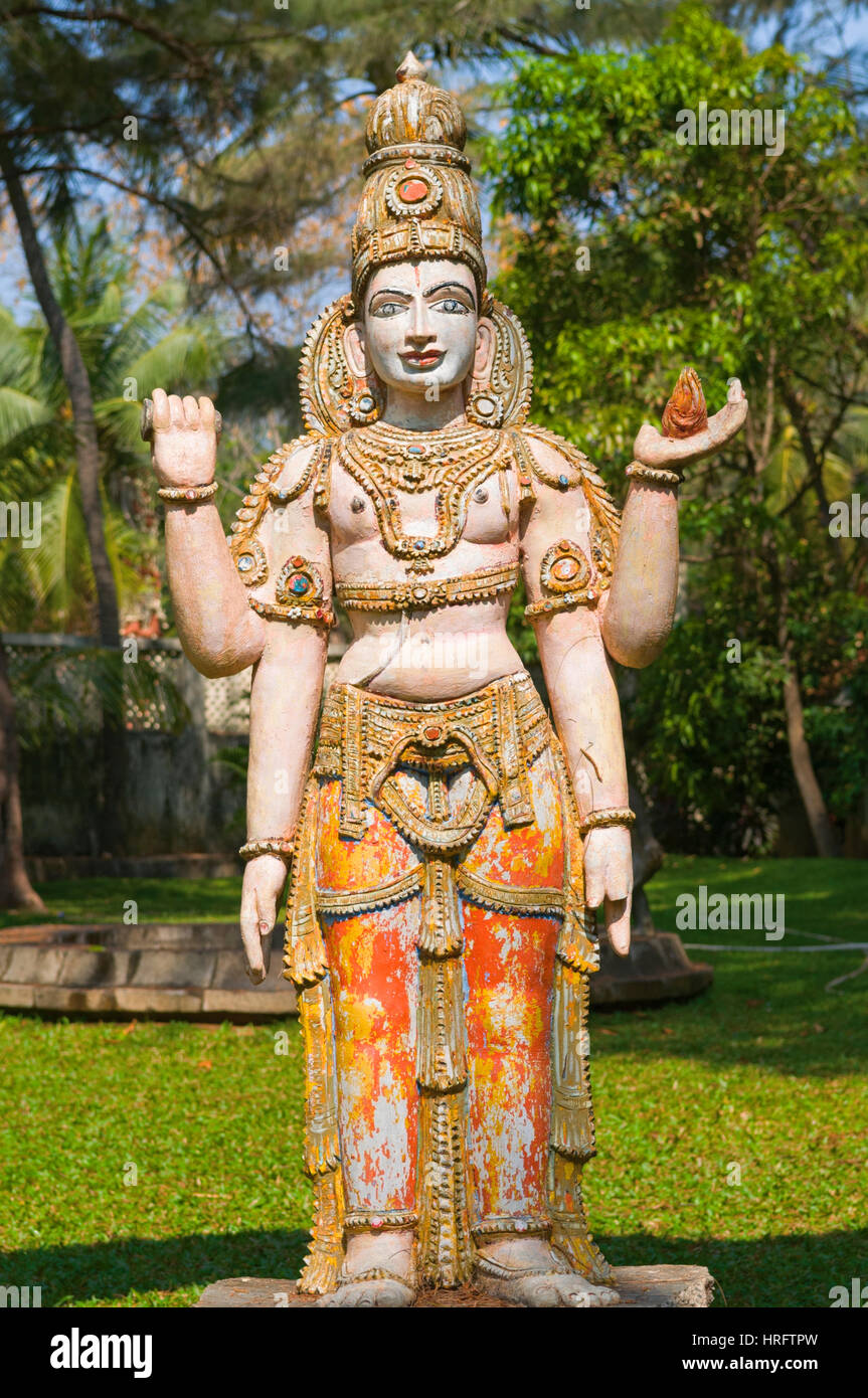 Statue im VGP Golden Beach Resort-Vergnügungspark Chennai Tamil Nadu, Indien Stockfoto