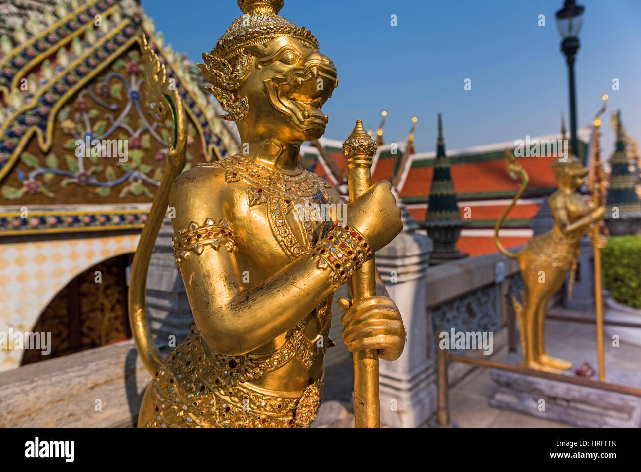 Apsonsi Statue Wat Phra Kaew Grand Palace Bangkok Thailand Stockfoto