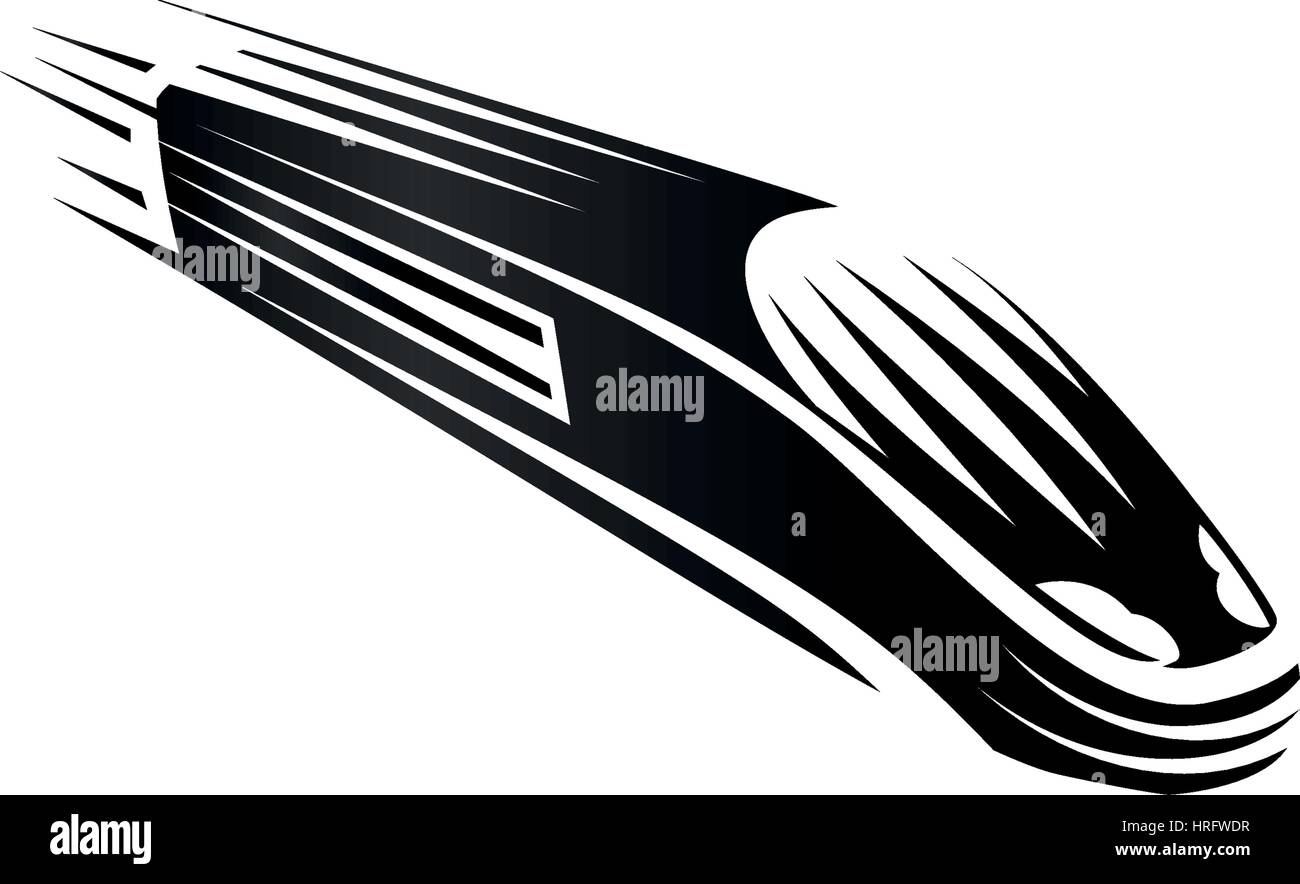 Isolierte Monochrom moderne Gravur Stil trainieren Logos setzen auf weißem Hintergrund-Vektor-illustration Stock Vektor
