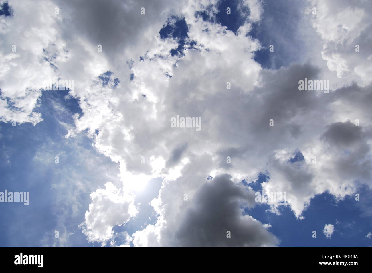 Full-Frame-Bild von einem bewölkten Himmel Stockfoto