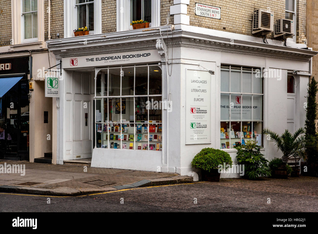 Die europäischen Buchhandlung, South Kensington, London Stockfoto