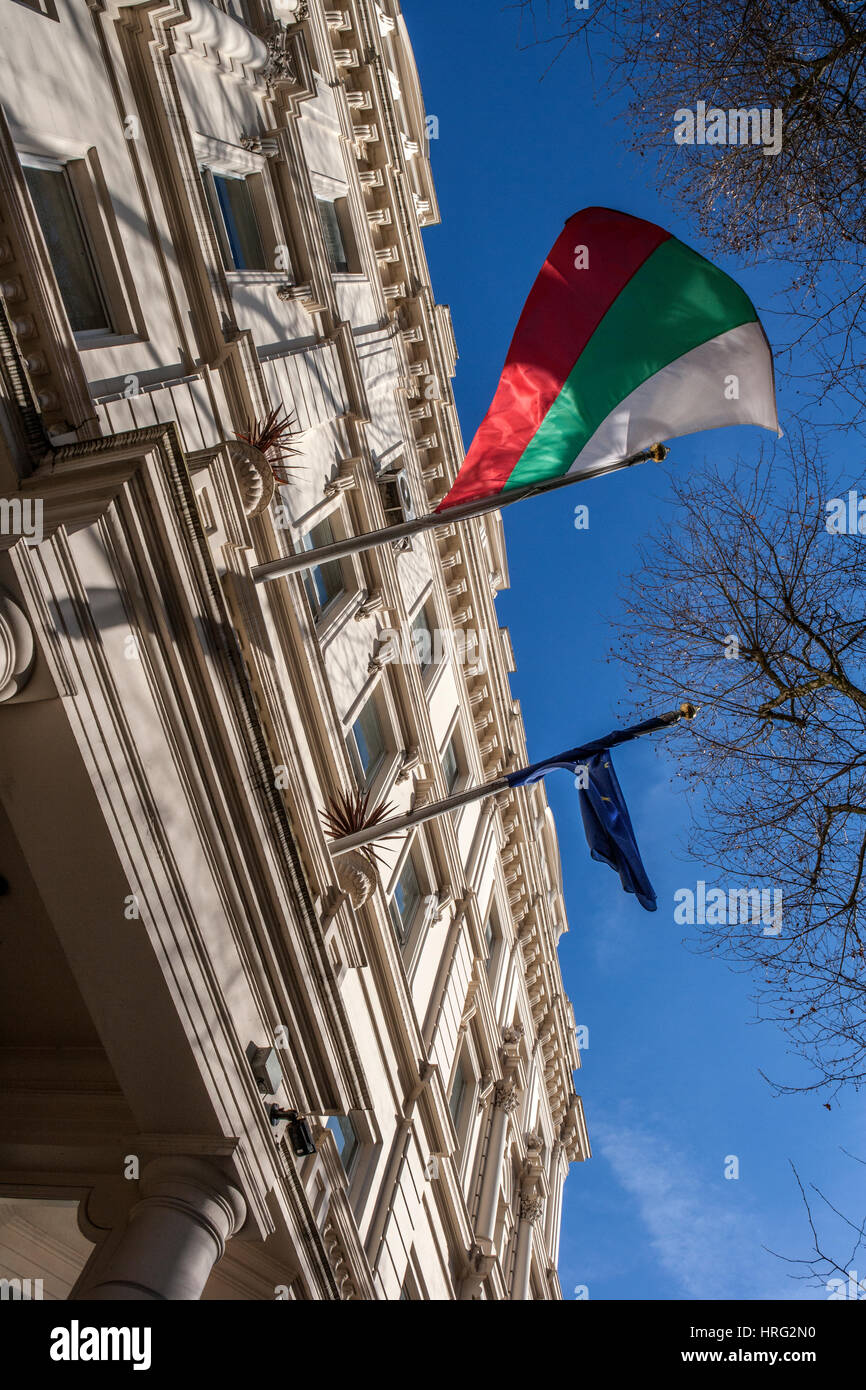 Bulgarische Botschaft, London Stockfoto