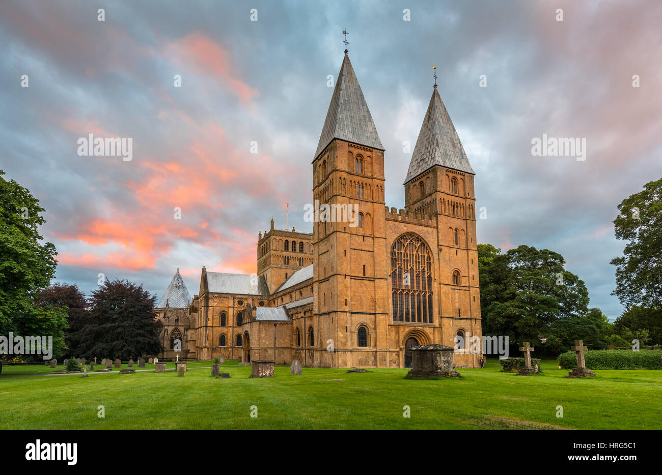 Southwell Minster, Nottinghamshire Stockfoto