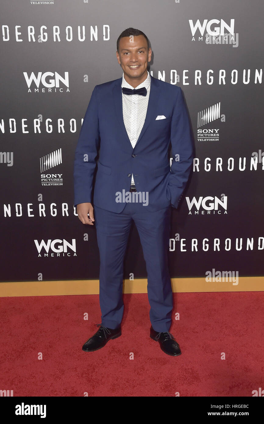 Westwood, Kalifornien. 28. Februar 2017. Sagte Legue besucht WGN America "Underground" Saison zwei Premiere Screening im Regency Village Theatre am 28. Februar 2017 in Westwood, Kalifornien. | Verwendung Weltweit/Picture Alliance Credit: Dpa/Alamy Live-Nachrichten Stockfoto