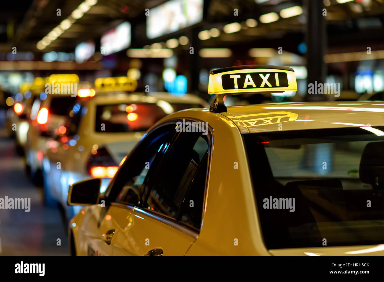 Taxi Stockfoto