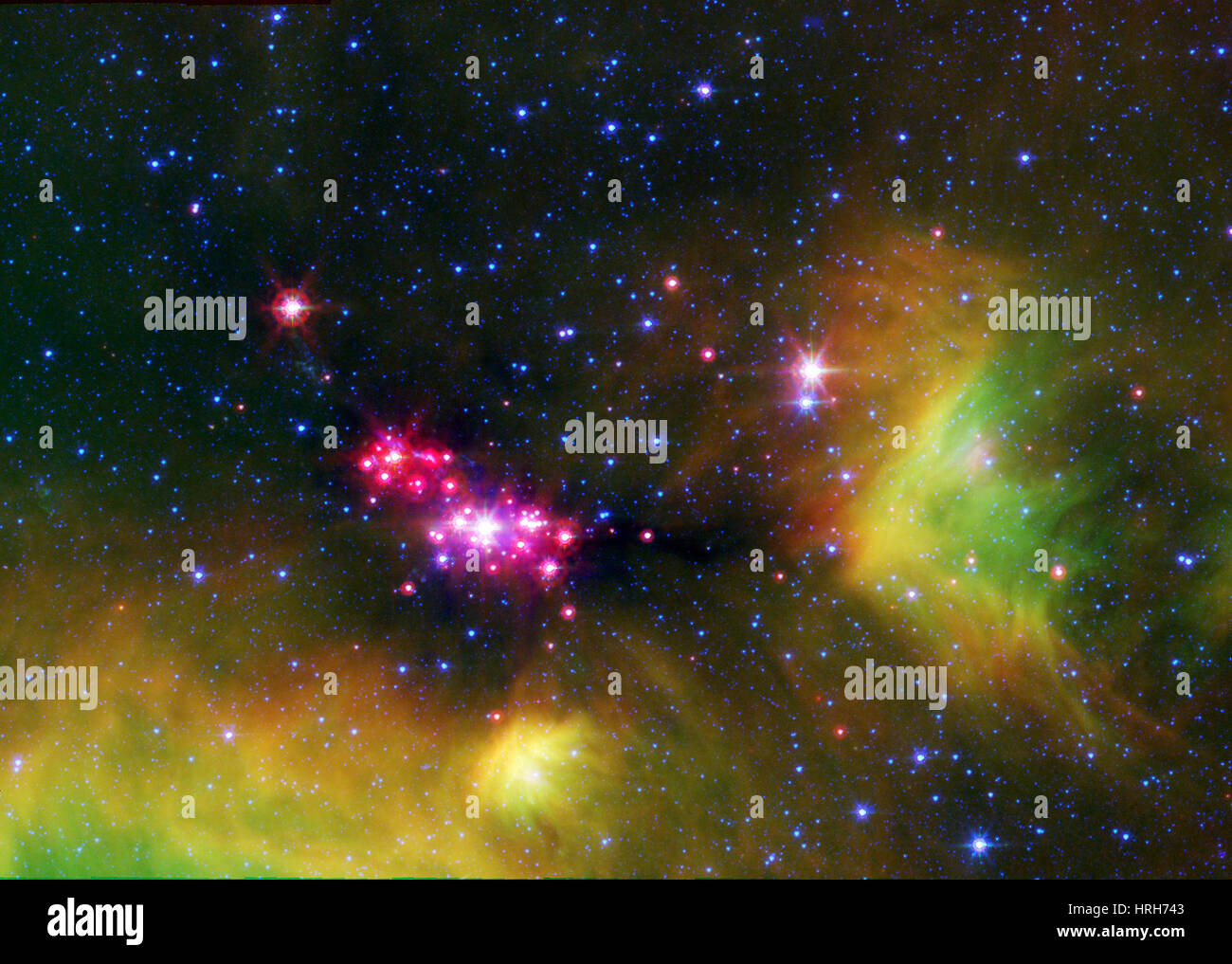 Sternentstehungsregion in Serpens Stockfoto