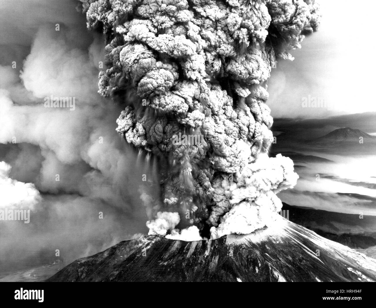 Mount St. Helens eruption Stockfoto