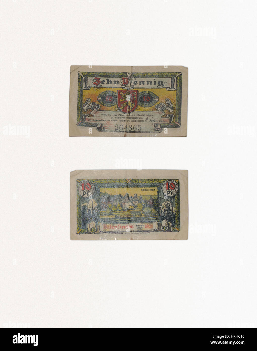 1921 deutsche Währung Stockfoto