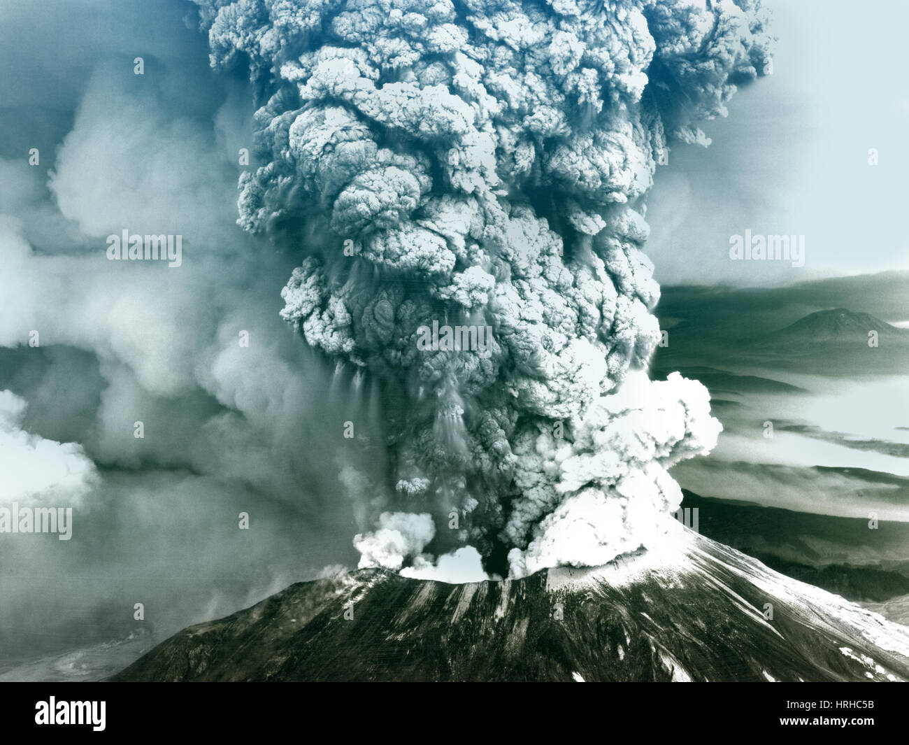 Mount St. Helens eruption Stockfoto