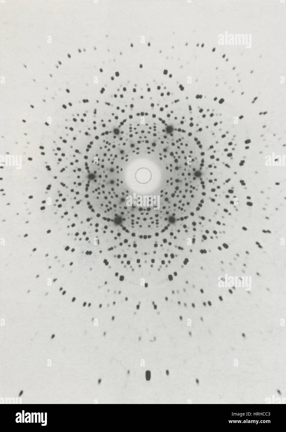 Beryl, x-ray Diffraction Stockfoto