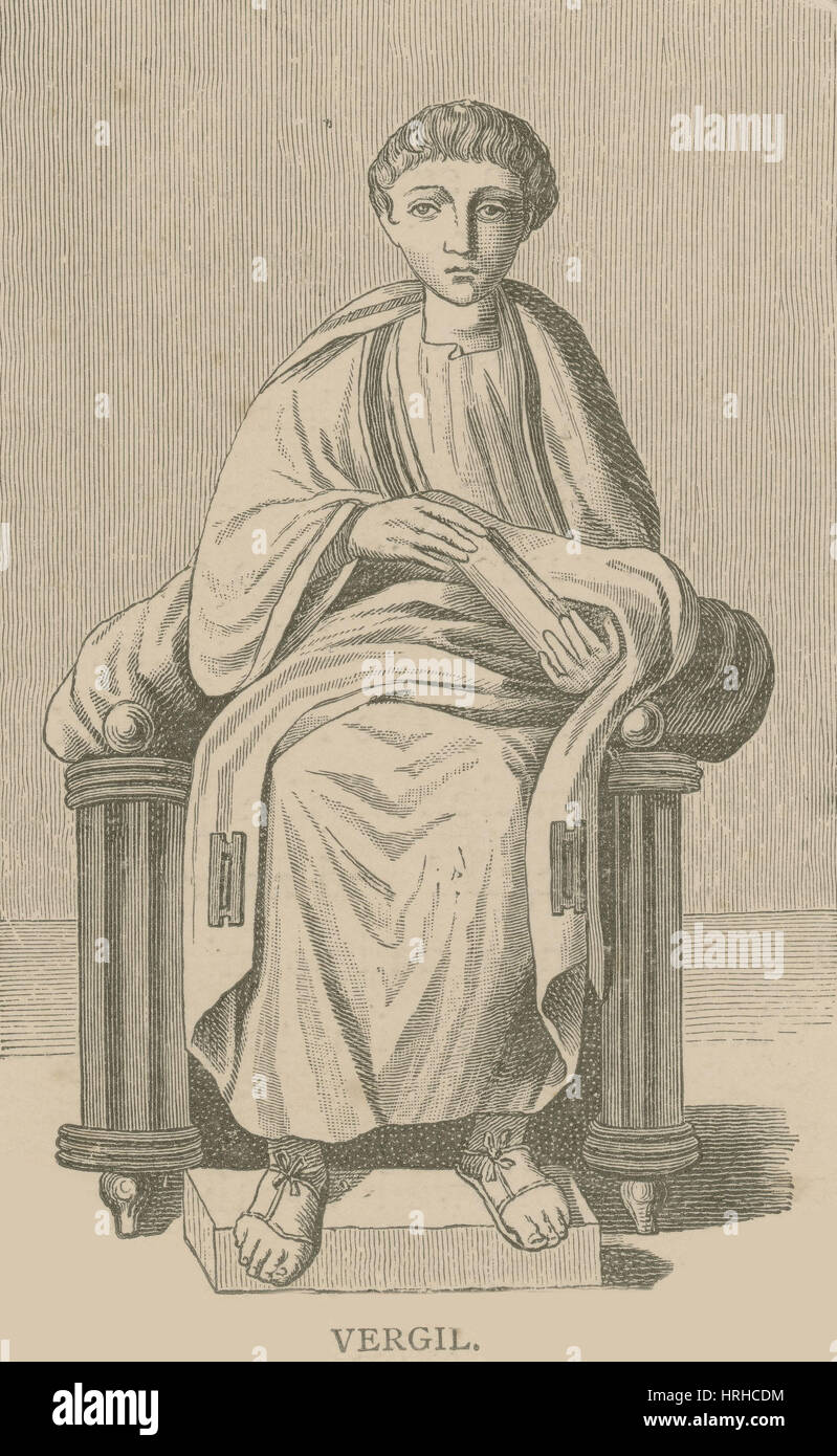 Vergil, römischer Dichter Stockfoto