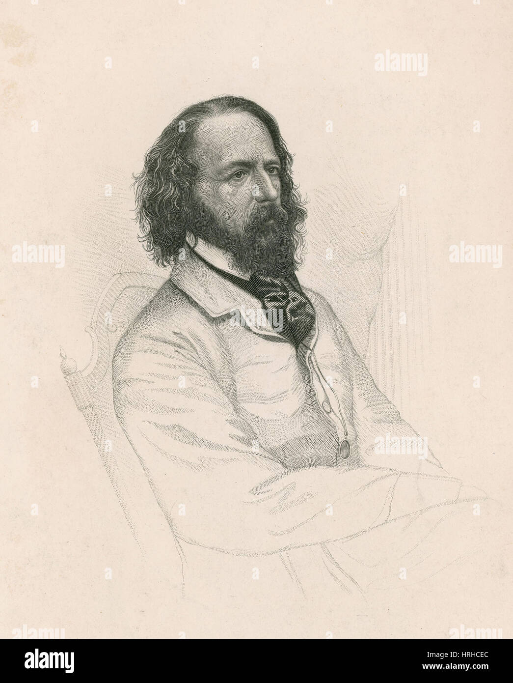 Alfred, Lord Tennyson, der englische Dichter-Laureatus Stockfoto