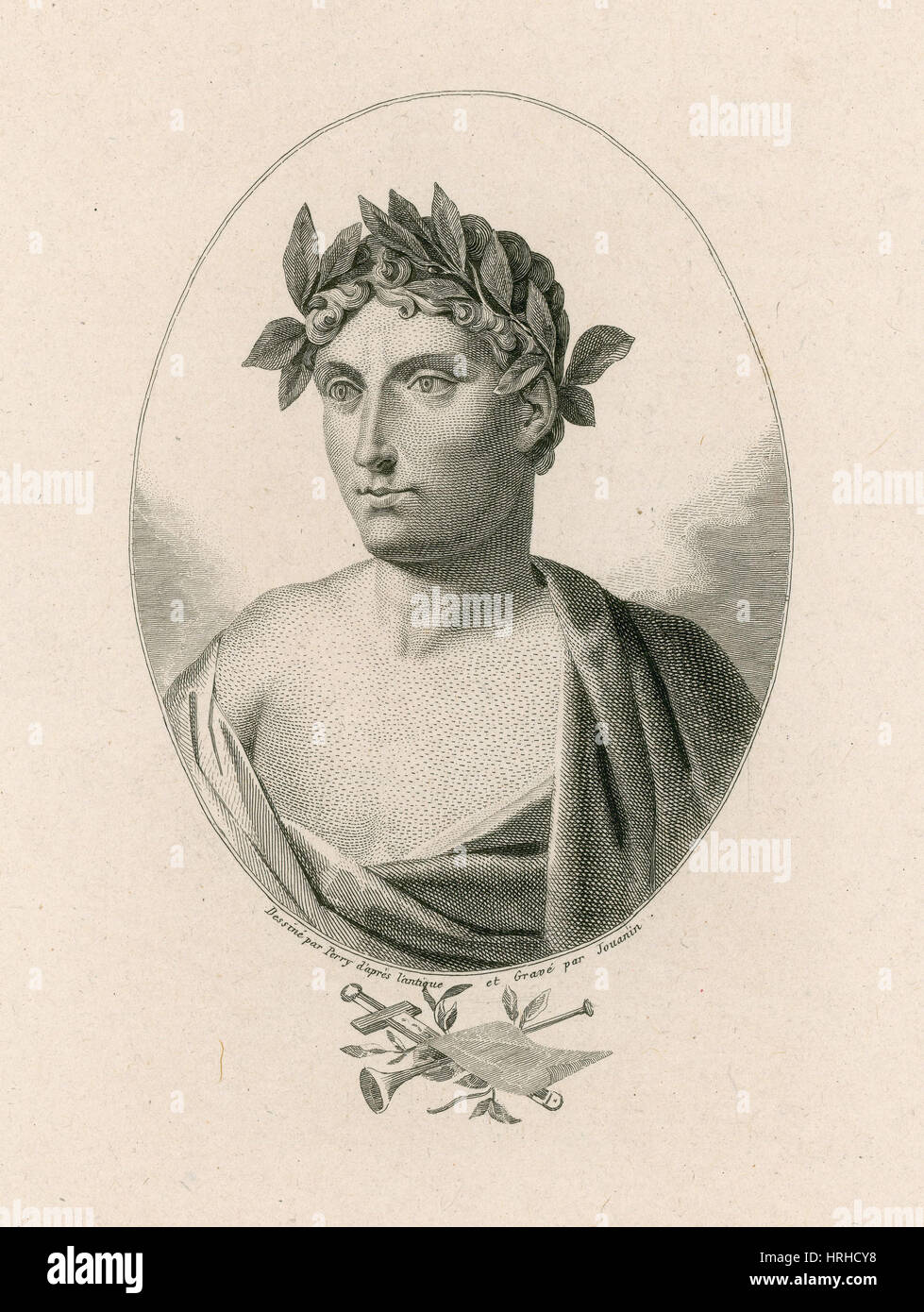 Horaz, römischer Dichter Stockfoto