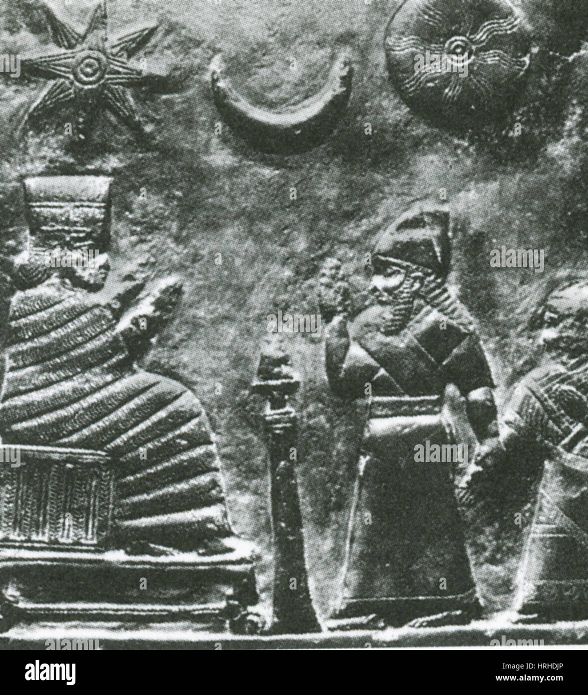 Babylonische Grenzstein, 1200 v. Chr. Stockfoto