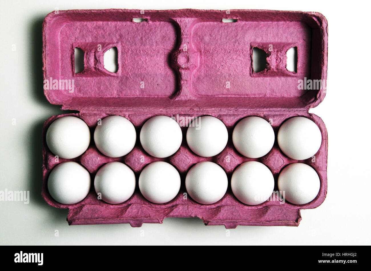 12 Eiern Stockfoto