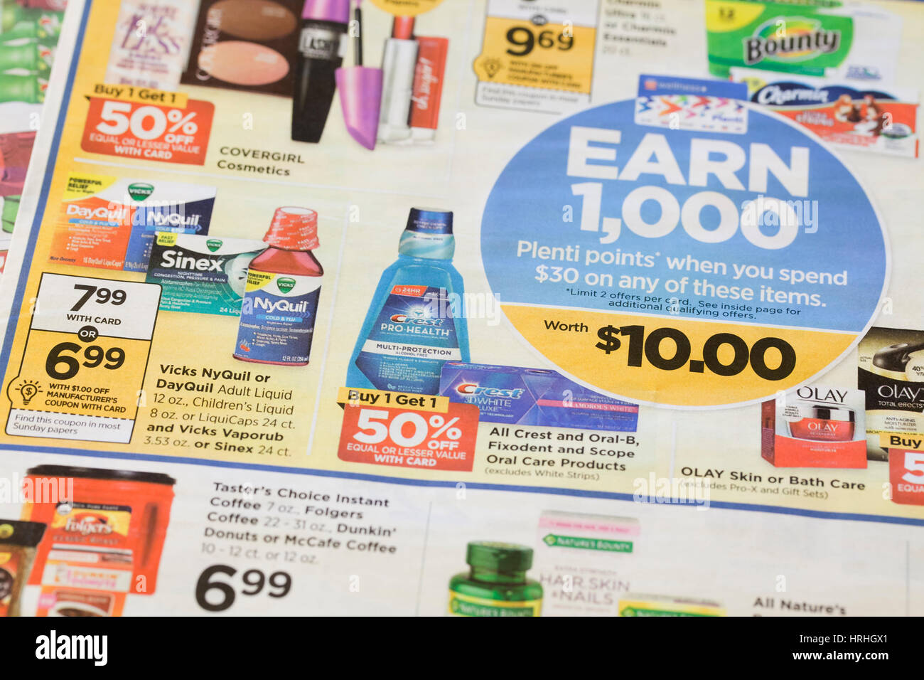 Supermarkt Werbung mailer - USA Stockfoto