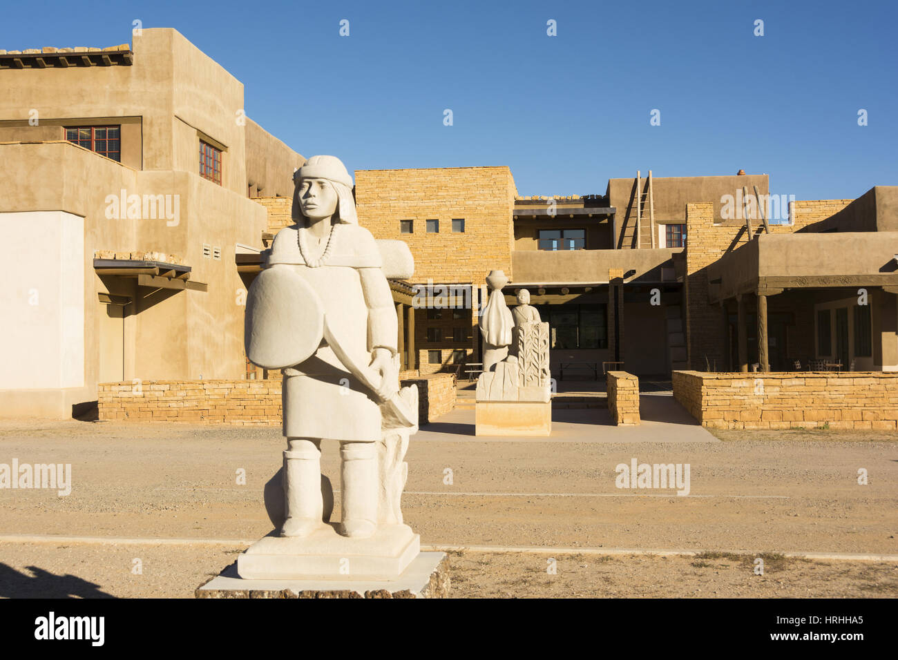 New Mexico, Acoma Pueblo, Sky City Kulturzentrum und Museum Haak'u Stockfoto