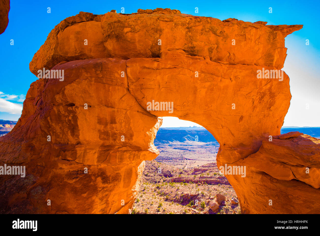 Cache Valley Arch, landet in der Nähe von Moab BLM. Arches-Nationalpark in Utah Stockfoto