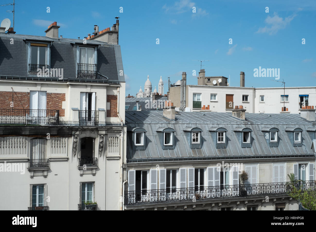 Paris Dächer Stockfoto