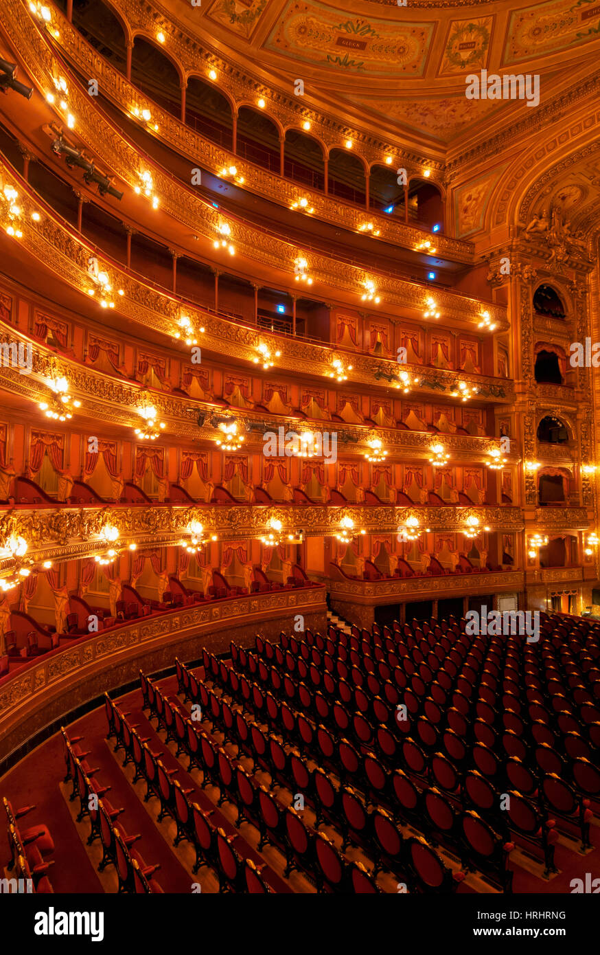 Innenansicht des Teatro Colón und seine Concert Hall, Buenos Aires, Provinz Buenos Aires, Argentinien Stockfoto