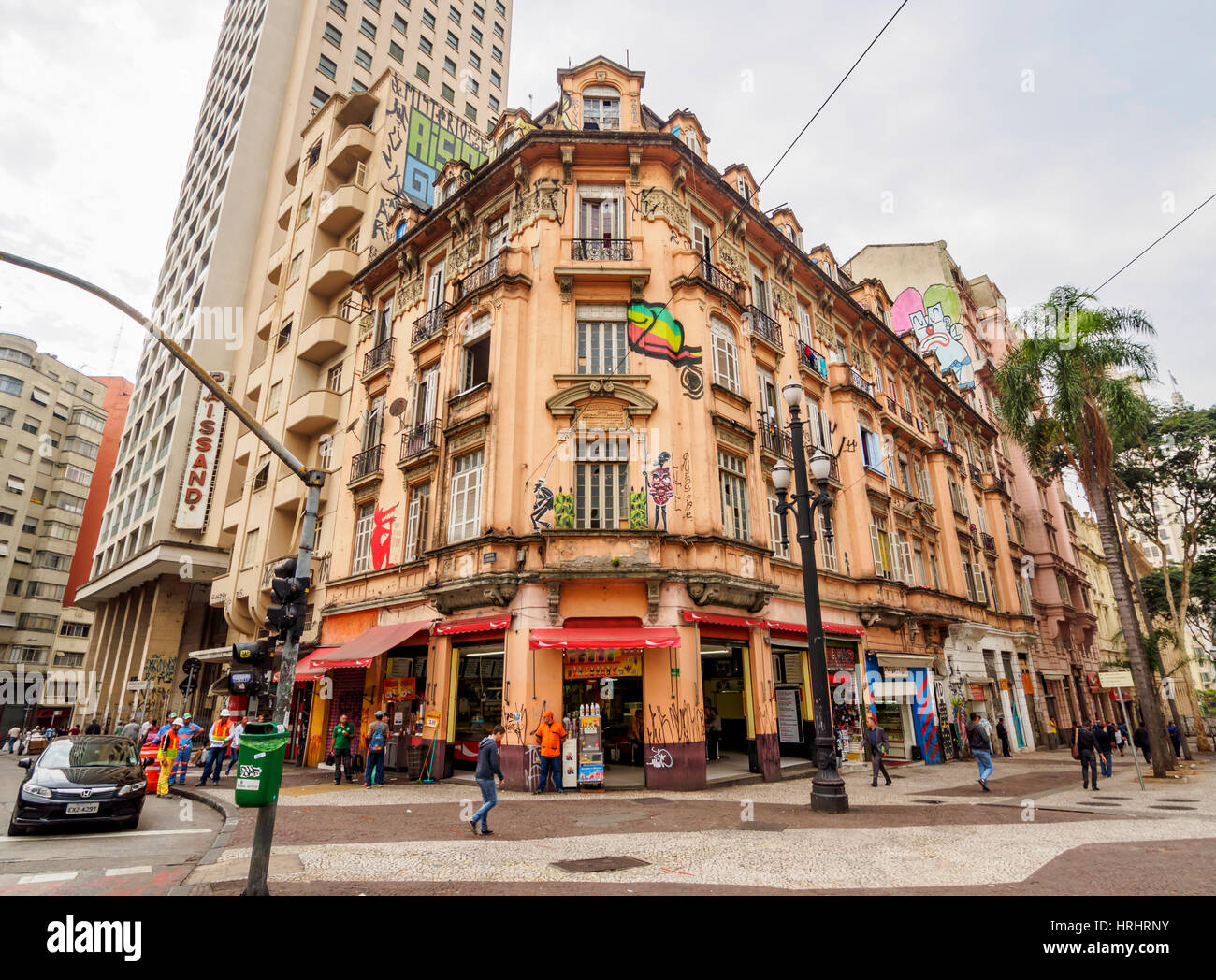 Ansicht der Stadtzentrum, São Paulo, Bundesstaat Sao Paulo, Brasilien Stockfoto