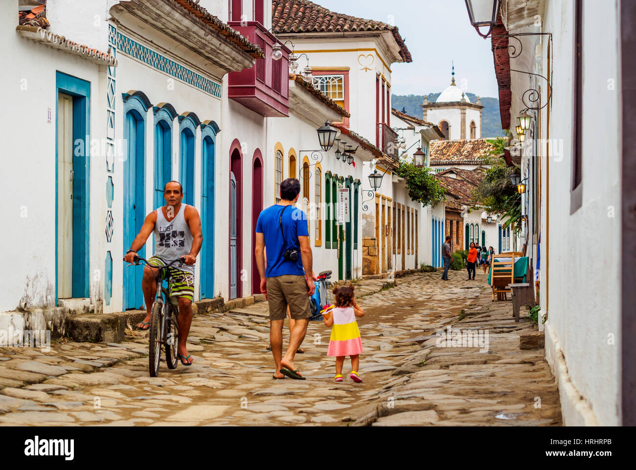 Einwohner Von Rio De Janeiro Blick auf die Altstadt, Paraty, Bundesstaat Rio De Janeiro, Brasilien