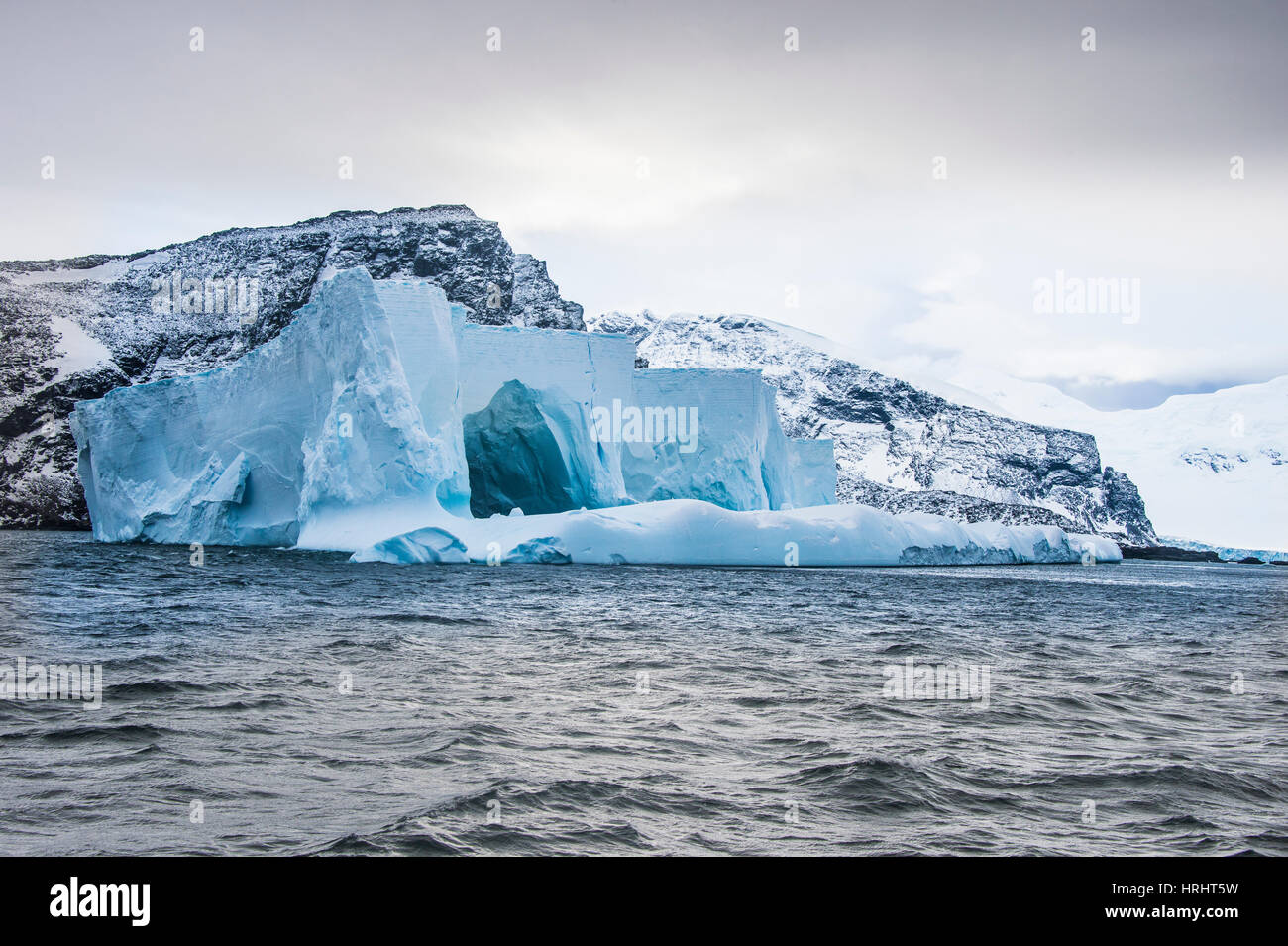 Schwimmenden Eisberg, Elephant Island, Süd-Shetland-Inseln, Antarktis, Polarregionen Stockfoto