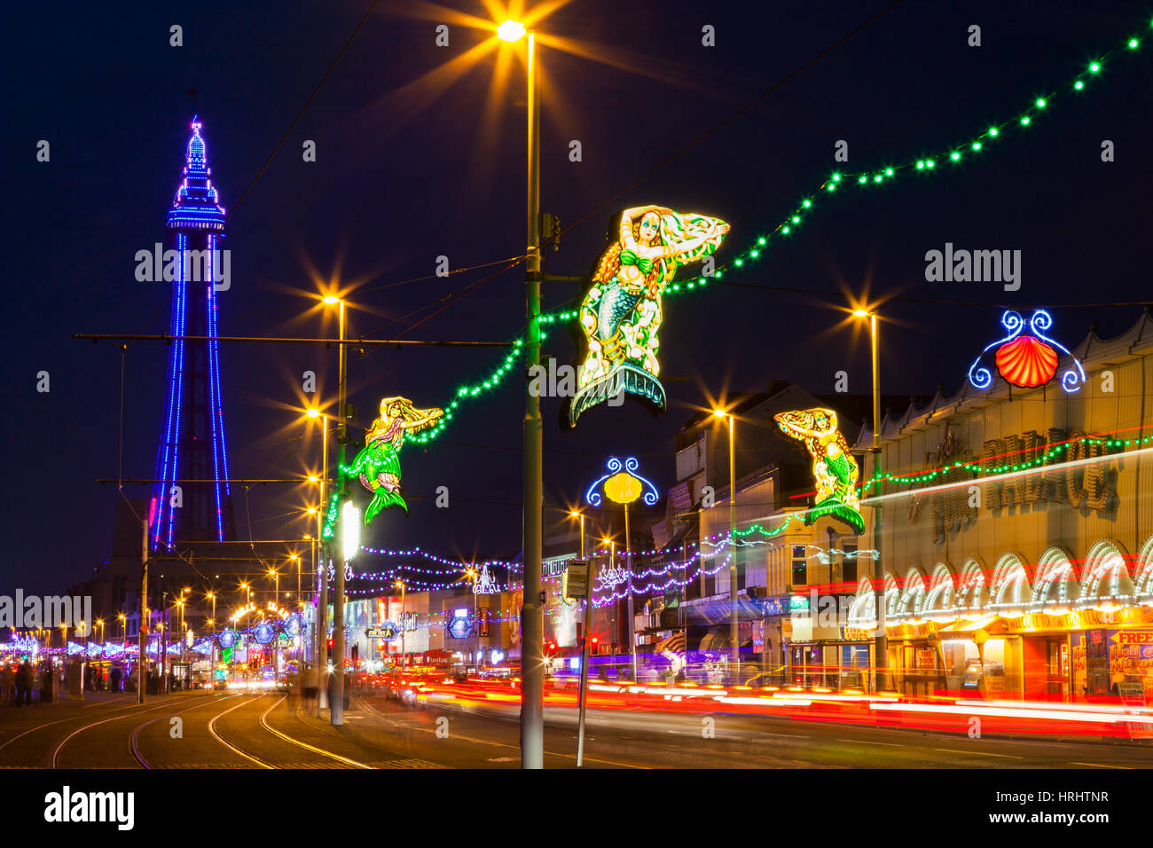 Beleuchtungen, Blackpool, Lancashire, England, Vereinigtes Königreich Stockfoto