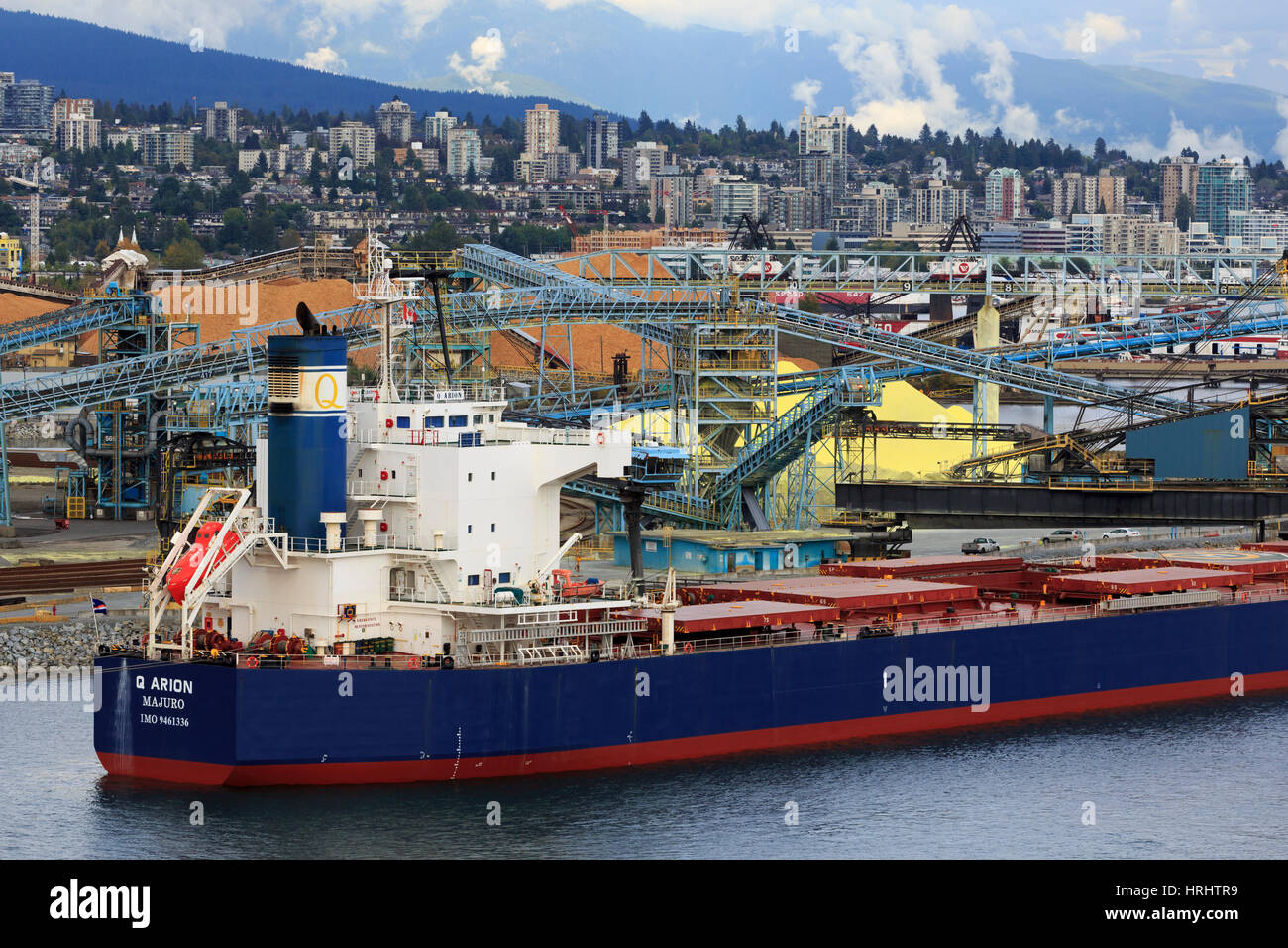 Kommerziellen Docks in North Vancouver, British Columbia, Kanada, Nordamerika Stockfoto