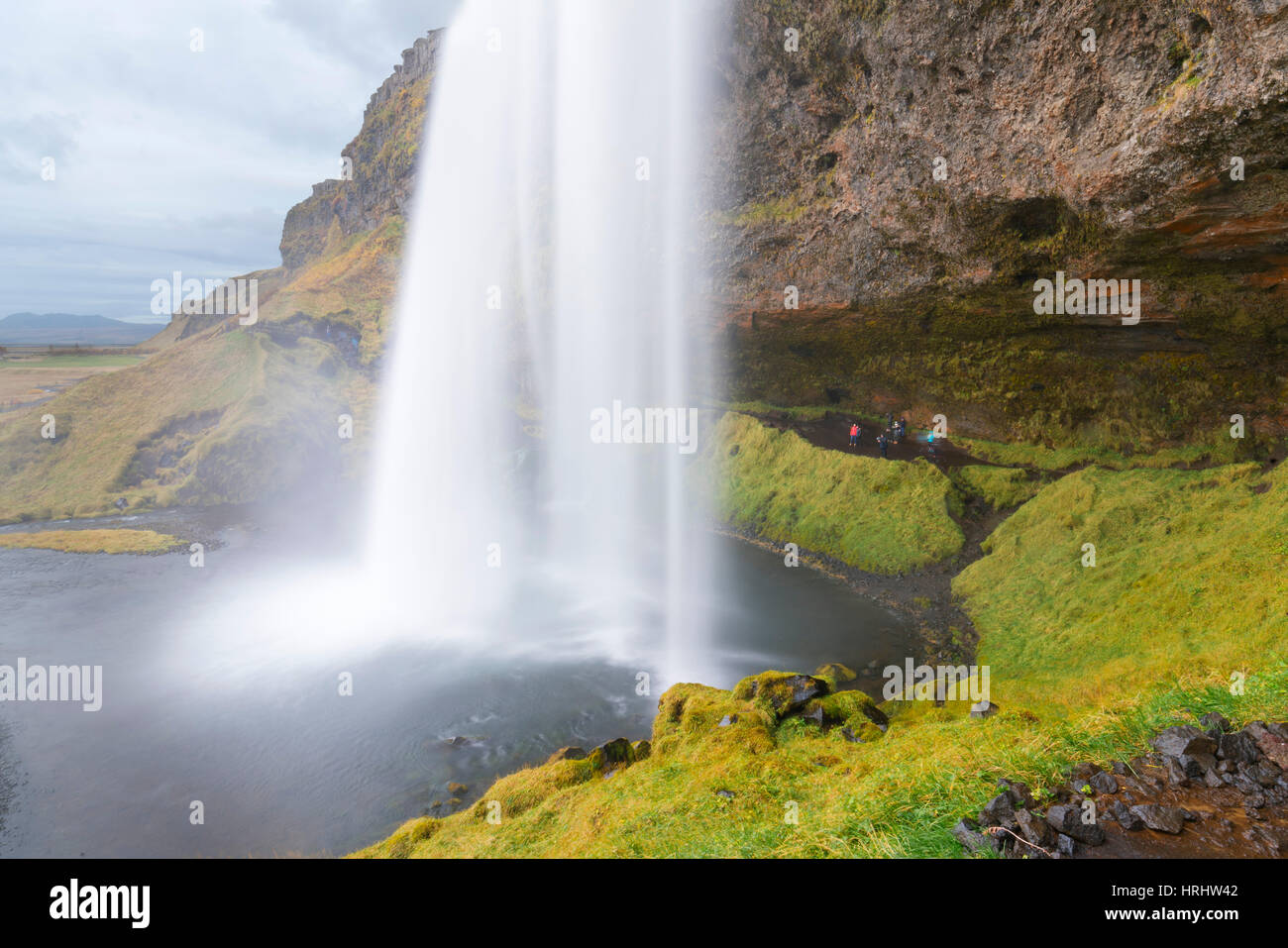 Seljalandsfoss Wasserfall, Island, Polarregionen Stockfoto