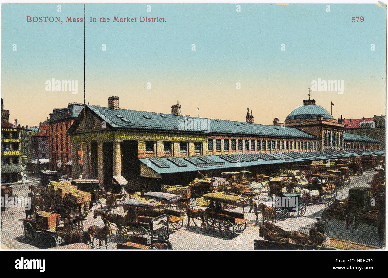 Boston - Boston, Mass. Im Stadtteil Markt [Front] Stockfoto