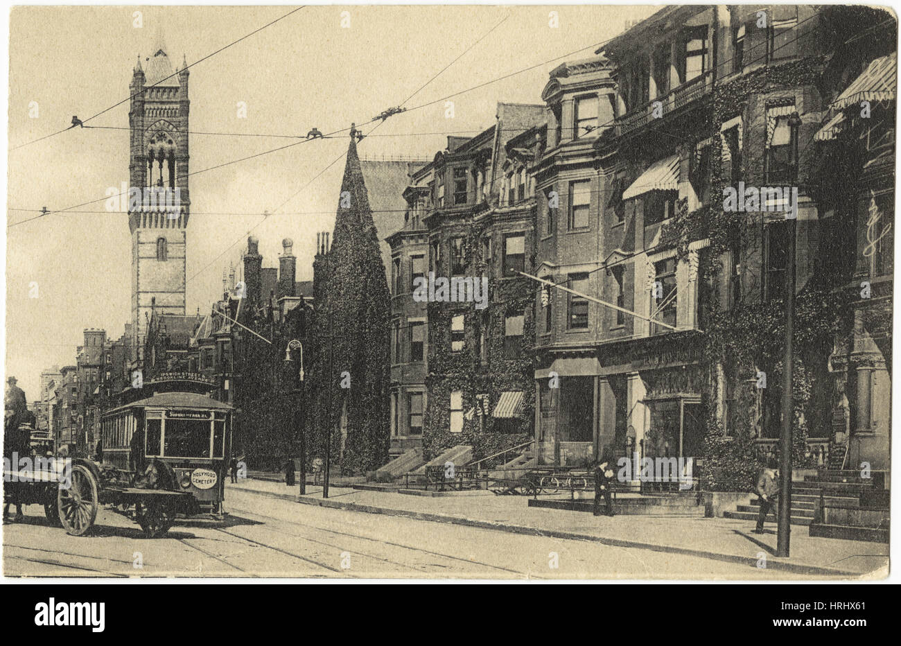 Boston - Boylston Street, Boston, Massachusetts [Front] Stockfoto