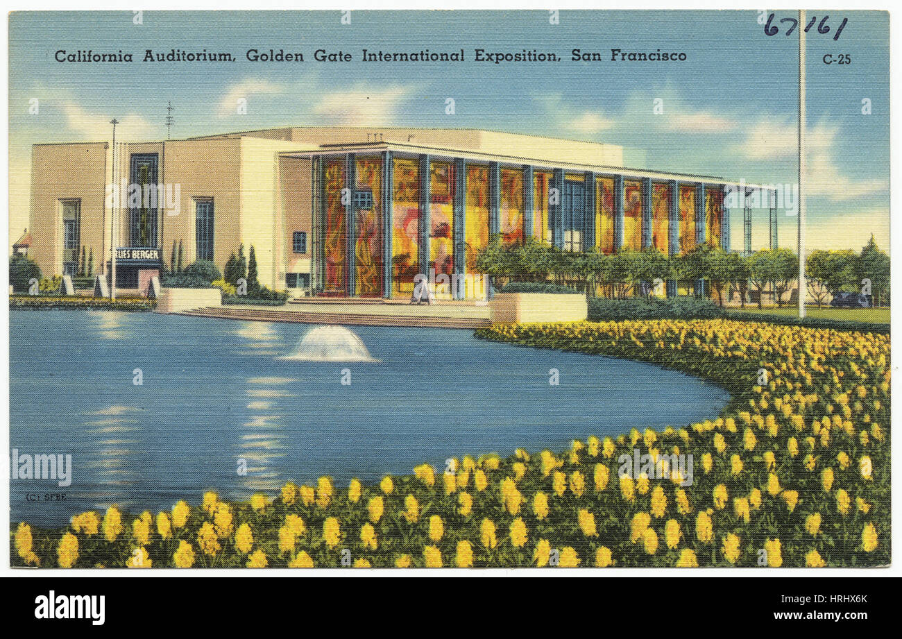 California, Auditorium, Golden Gate International Exposition, San Francisco Stockfoto
