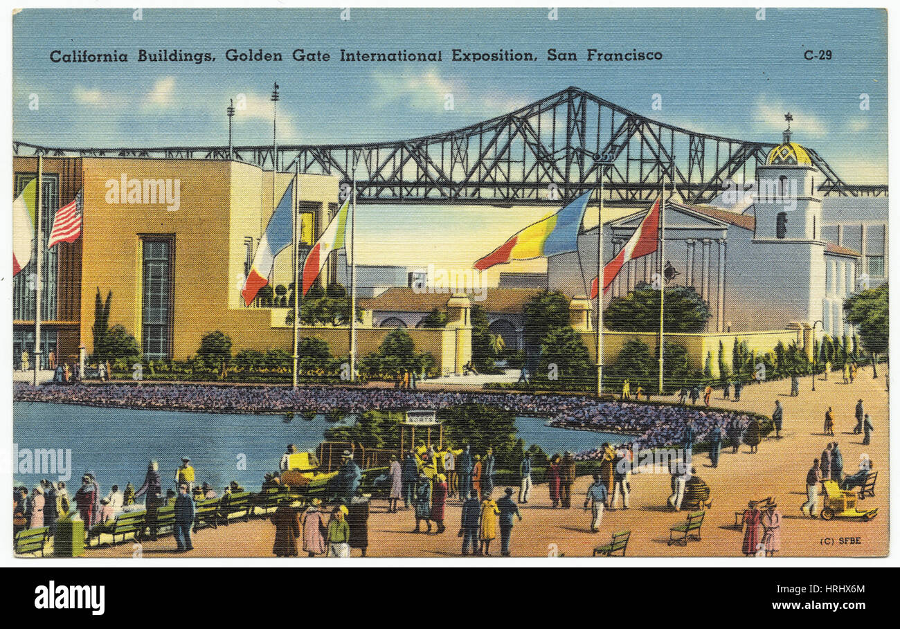 Kalifornien Gebäude, Golden Gate International Exposition, San Francisco Stockfoto