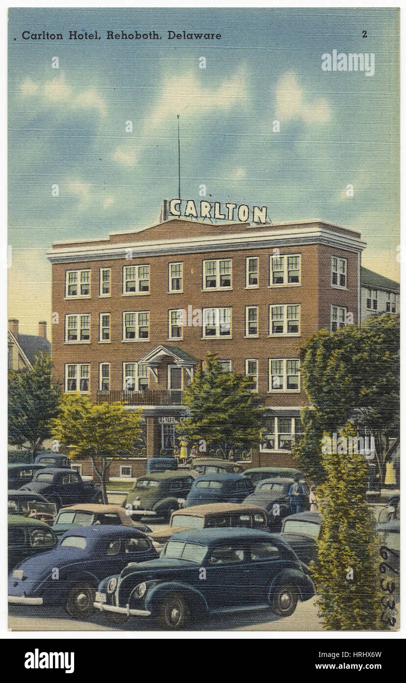 Delaware - Carlton Hotel in Rehoboth, Delaware Stockfoto