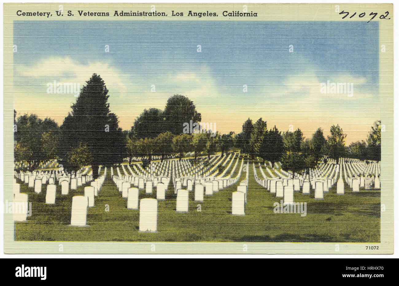 Friedhof, U. S. Veterans Administration, Los Angeles, Kalifornien Stockfoto