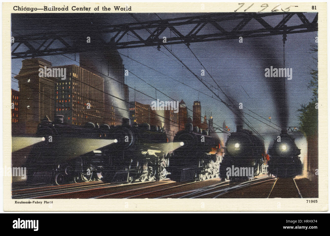 Illinois - Chicago - Eisenbahn-Zentrum der Welt Stockfoto