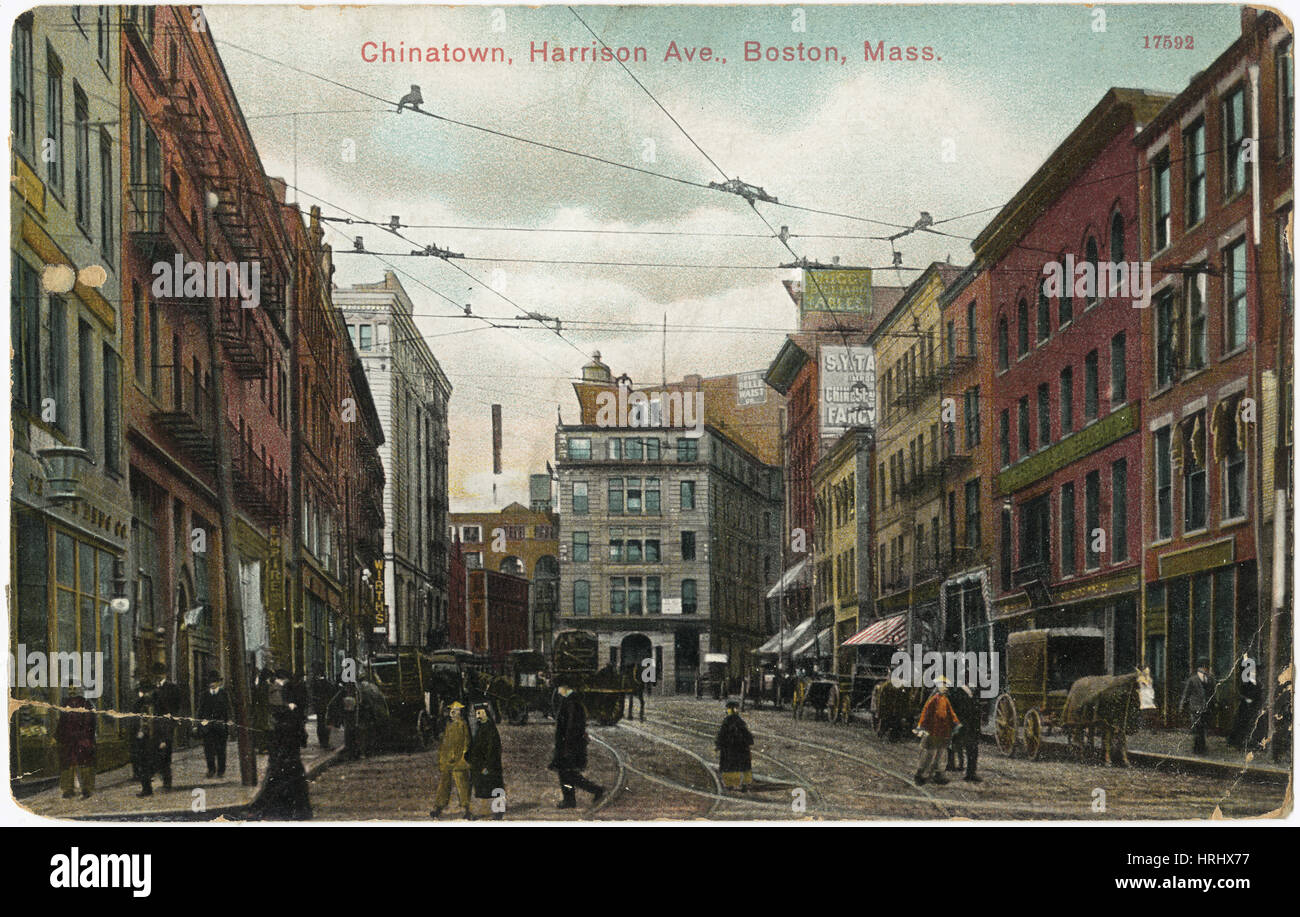 Boston - Chinatown, Harrison Ave., Boston, Massachusetts [Front] Stockfoto