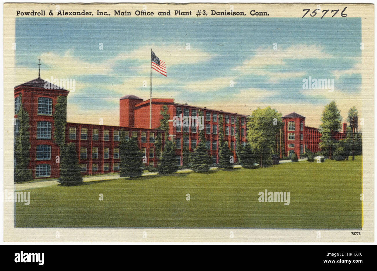 Connecticut - Powdrell & Alexander, Inc. Hauptsitz und Werk #3, Danielson, Anschl. Stockfoto