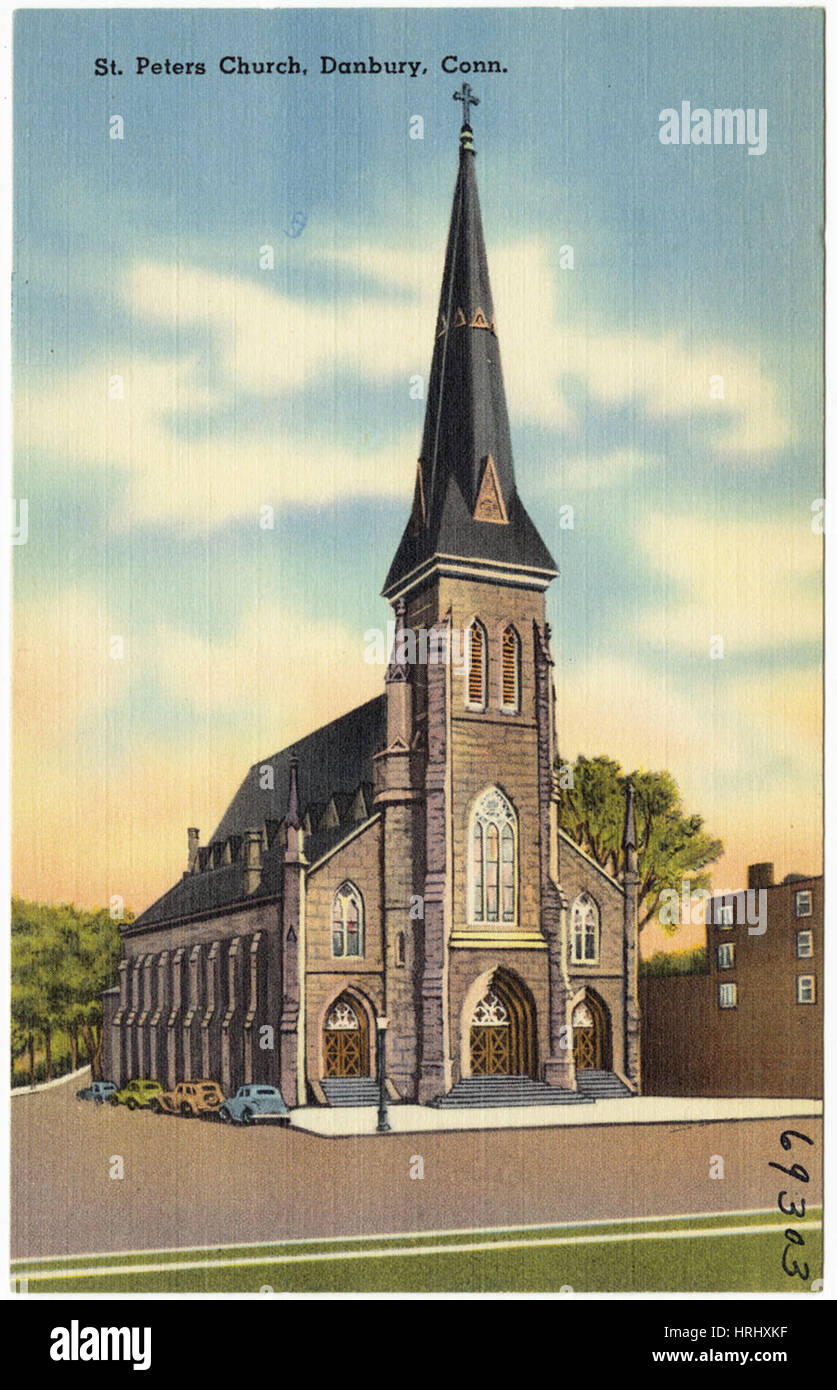 Connecticut - St. Peterskirche, Danbury, Connecticut Stockfoto