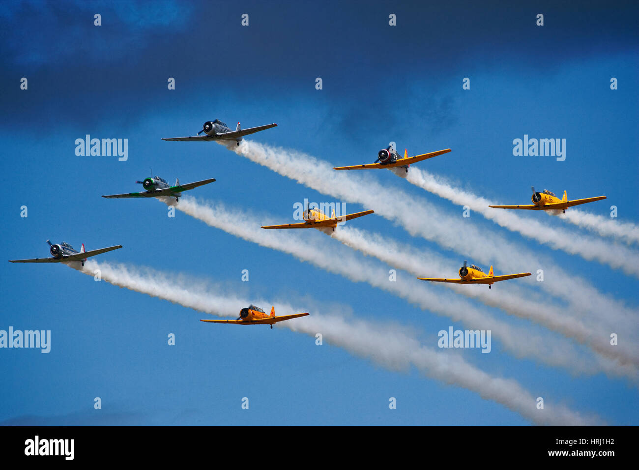 SNJ und Texan Flugzeuge Stockfoto