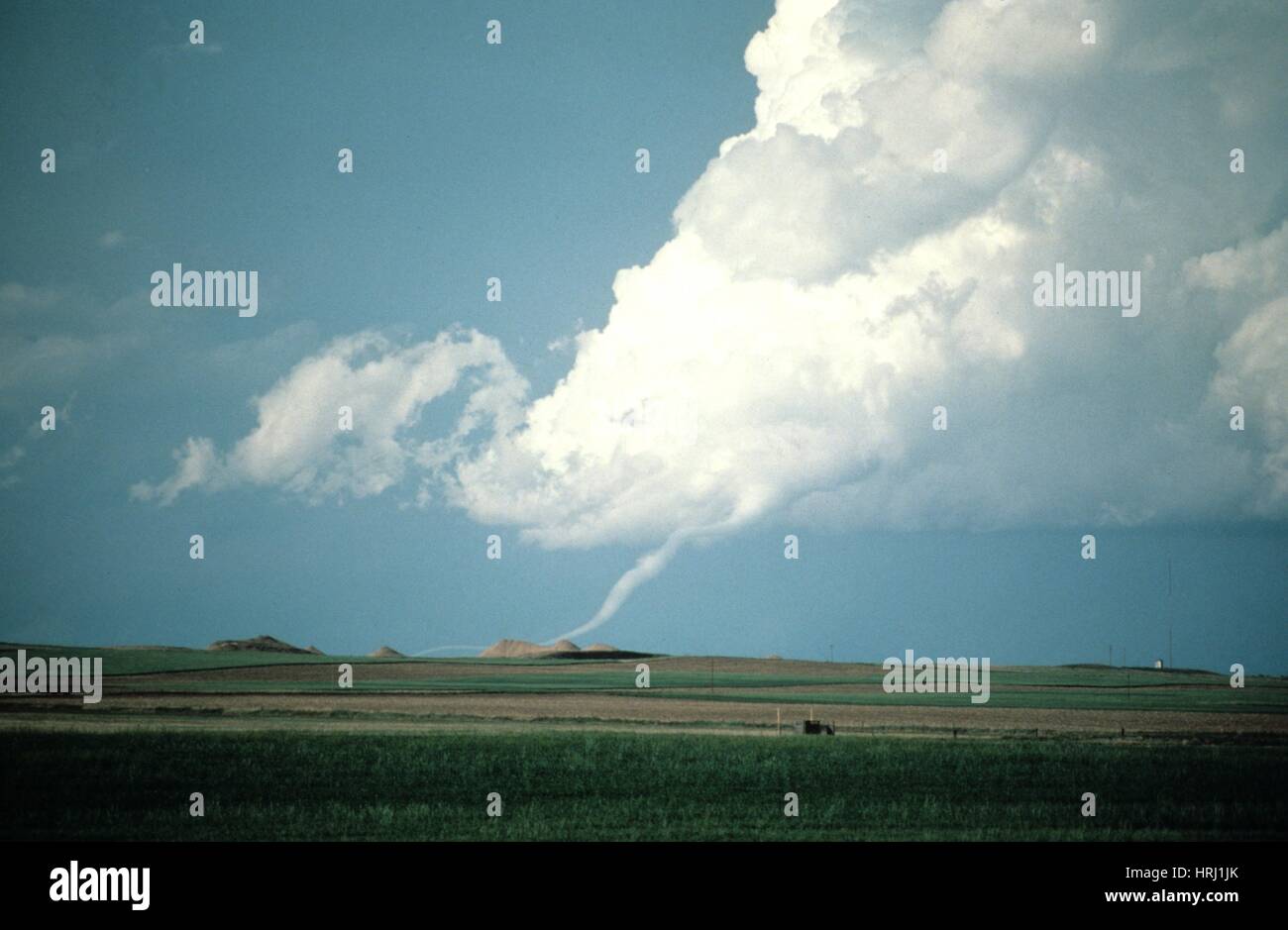 Angeseilt, Tornado Stockfoto