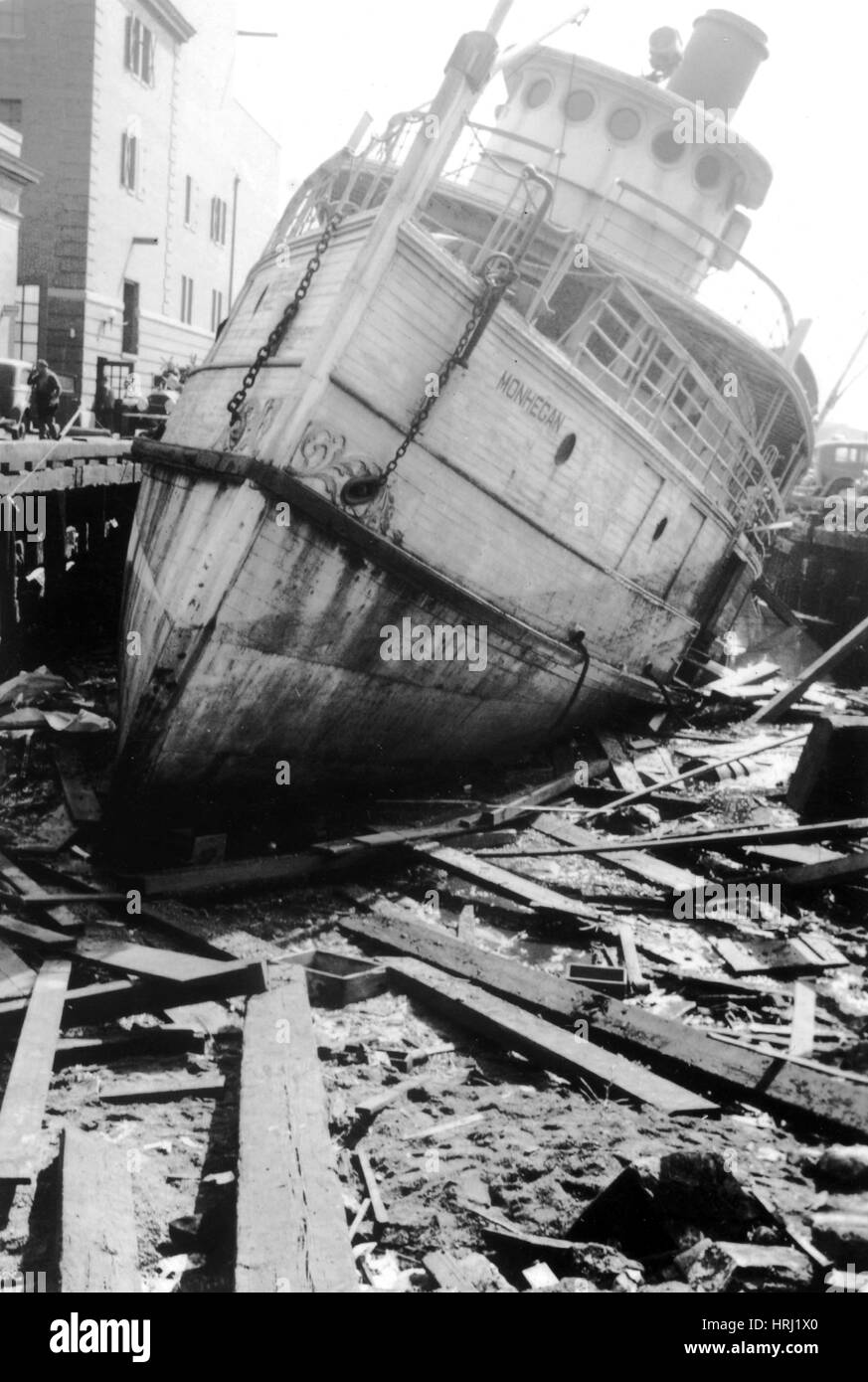 New England Hurricane Damge, 1938 Stockfoto