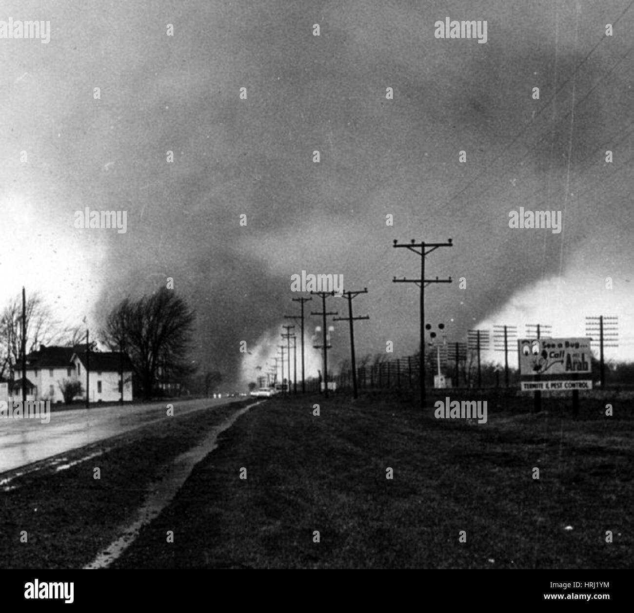 Palmsonntag, Tornado Outbreak II, 1965 Stockfoto