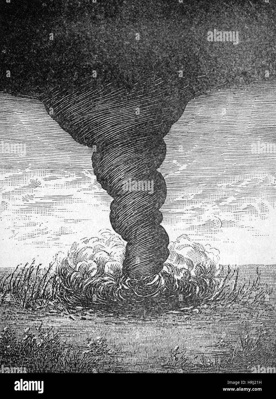 Tornado, 1881 Stockfoto