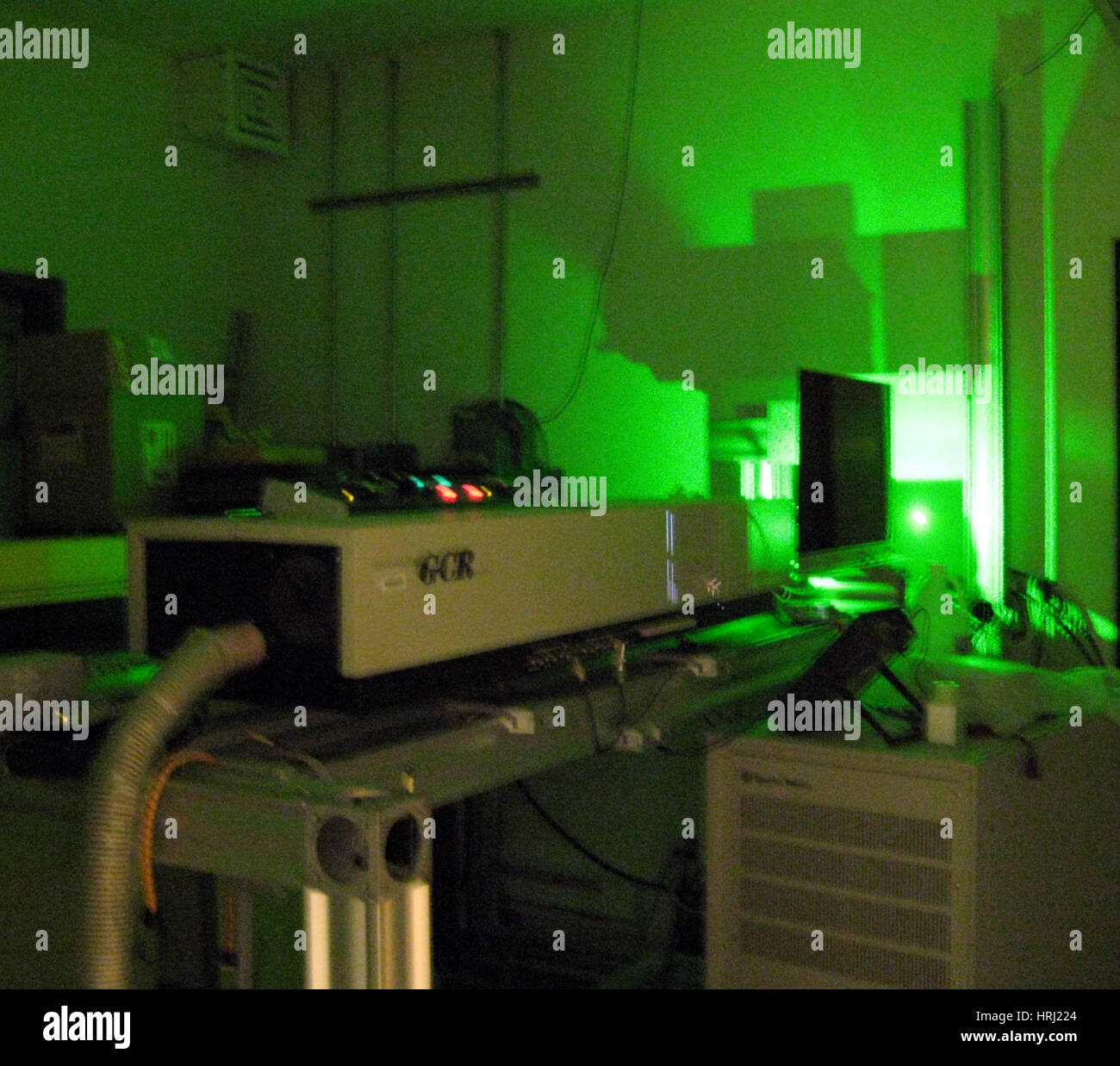 LIDAR-Beam, Light Detection and Ranging Stockfoto