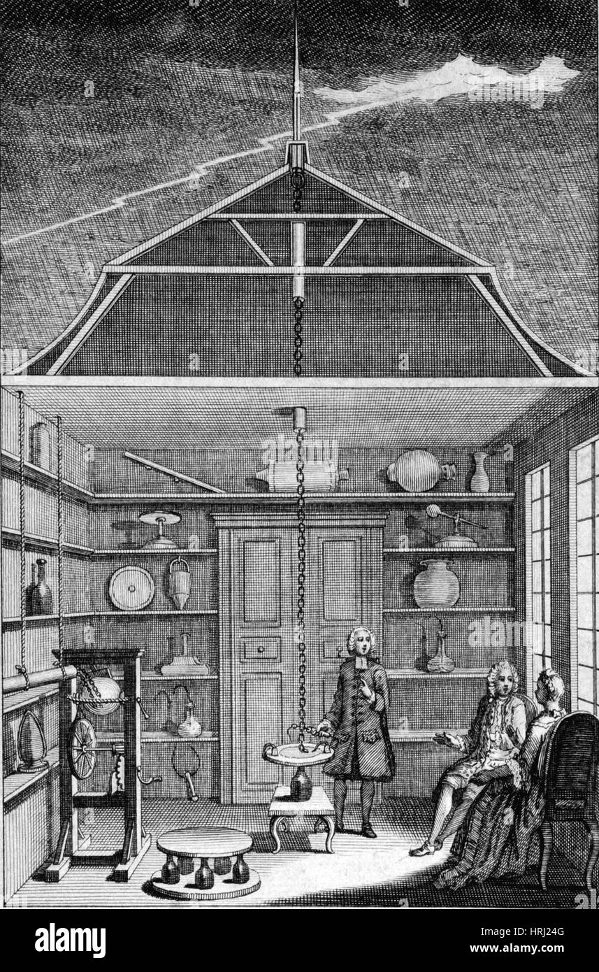 Erleuchtung Lightning, 1766 Stockfoto