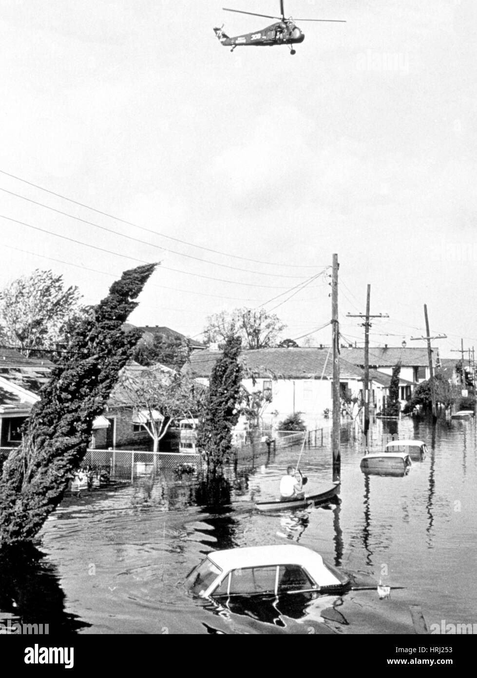 Hurrikan Betsy, Nachwirkungen Flut, 1965 Stockfoto