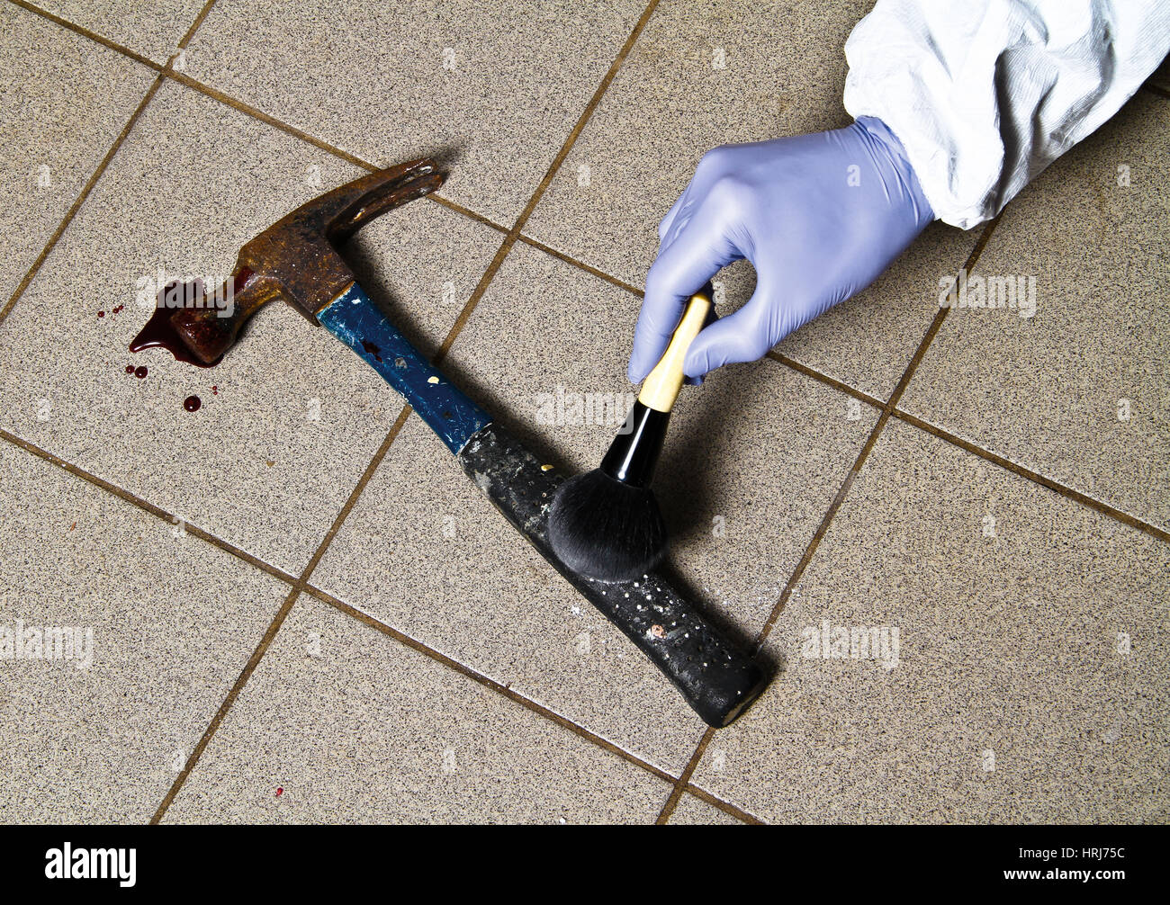 Forensische Beweise Stockfoto