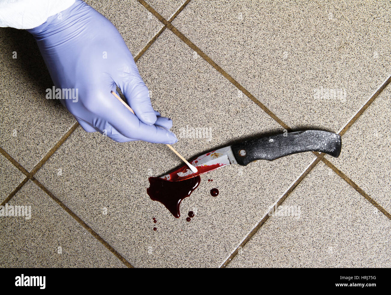 Forensische Beweise Stockfoto